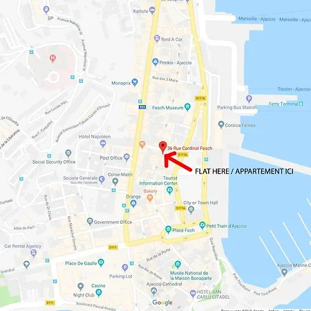 **** Very 36 Rue Fesch, Cosy Flat In Center Pedestrian Street, Up To 4 People **** 公寓